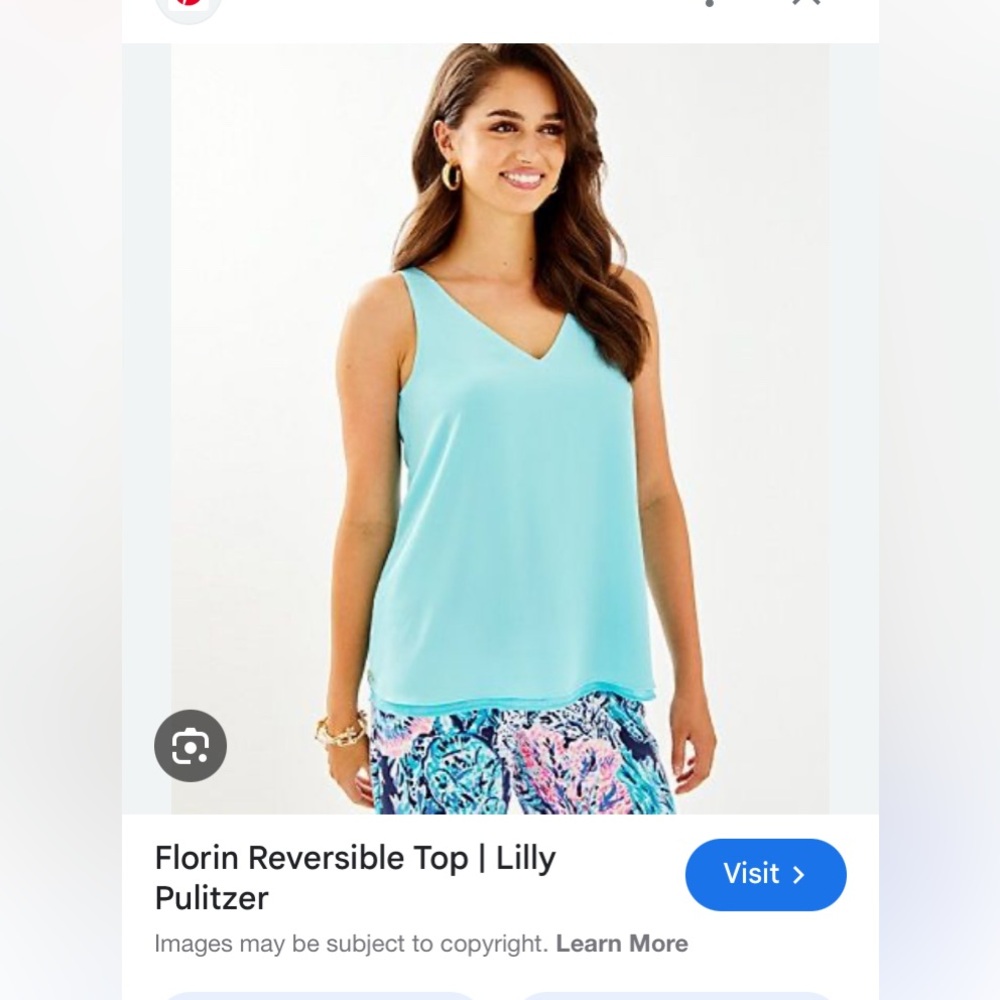 Lilly Pulitzer Florin Reversible Top